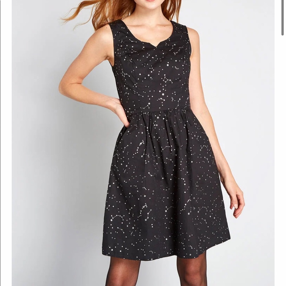 ModCloth “Heart and Solar System” A-Line Dress NWT